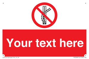 Custom prohibition Do not leave the tow track